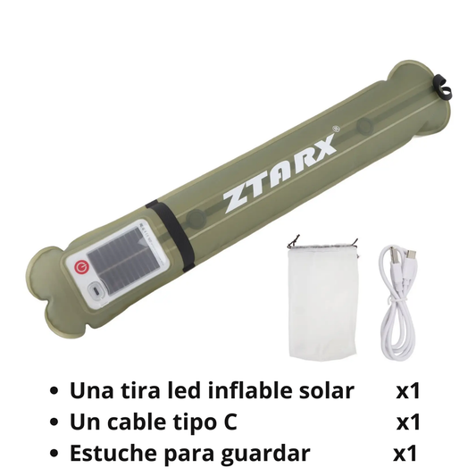 TIRA DE LUZ LED INFLABLE ® Lleva luz a cualquier lugar del mundo.