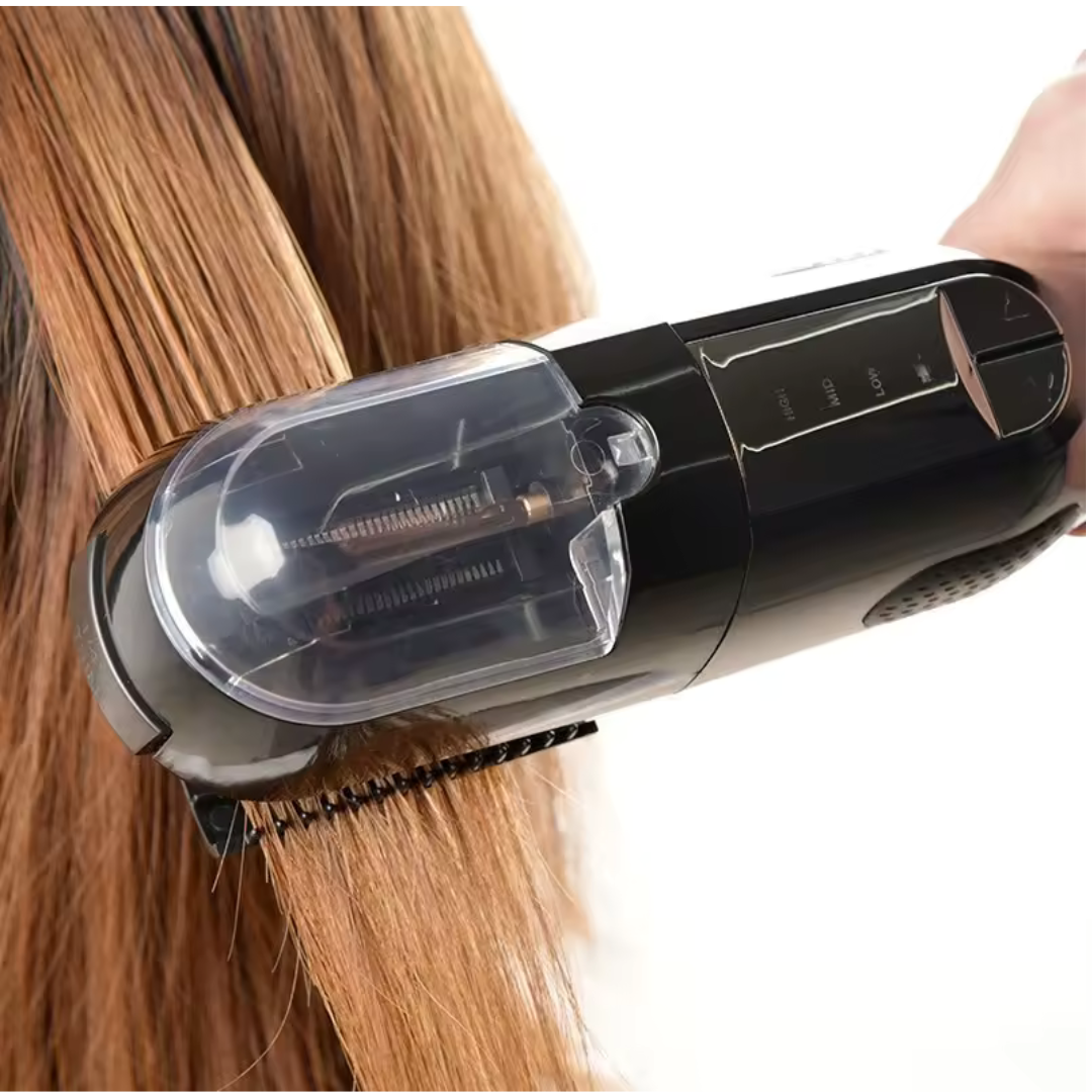CEPILLO PARA EL CABELLO 3 EN 1 ® te quita la horquilla, el frizz y revitaliza tu cabello.
