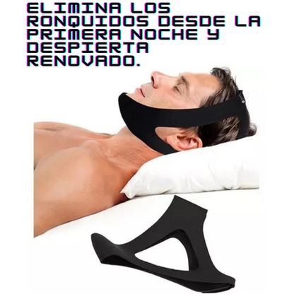 ANTIRONQUIDOS® faja facial contra ronquidos y apnea del sueño