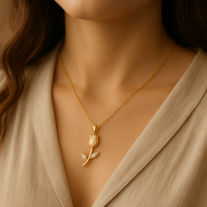 FLOR DE TULIPAN® Collar de lujo | 50% de descuento