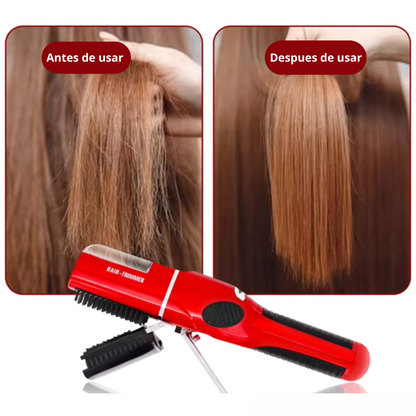CEPILLO PARA EL CABELLO 3 EN 1 ® te quita la horquilla, el frizz y  revitaliza tu cabello.